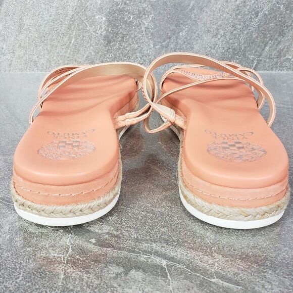 Vince Camuto Shoes Womens 8.5 M Pink Rhinestones Strappy Slide Sandals Rallsan - Picture 7 of 13